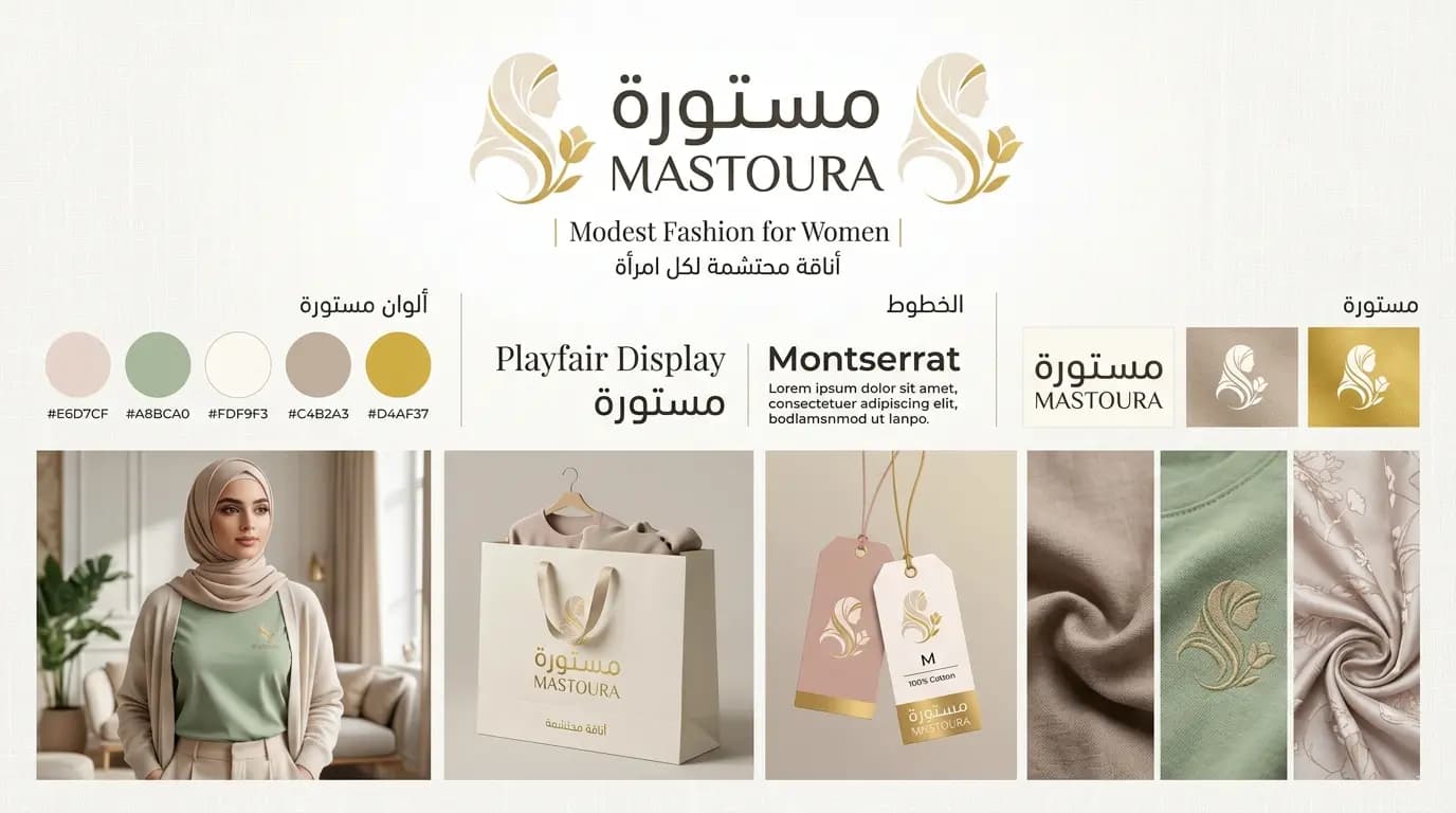 مشروع هوية مستورة للأزياء وتطبيقاته